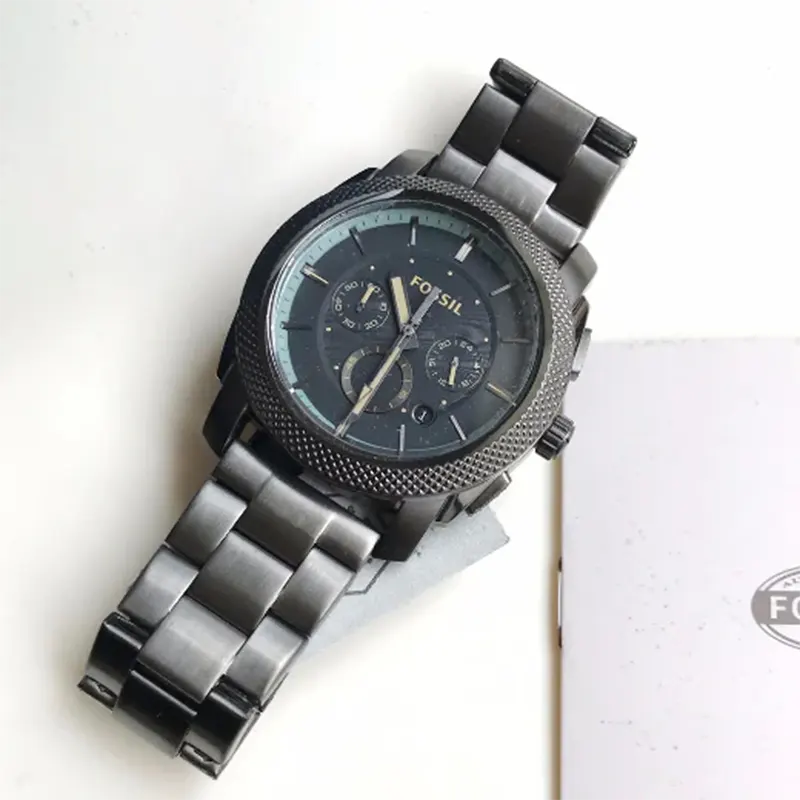 Fossil Machine Gunmetal Dial Chronograph Men's Watch- FS5172